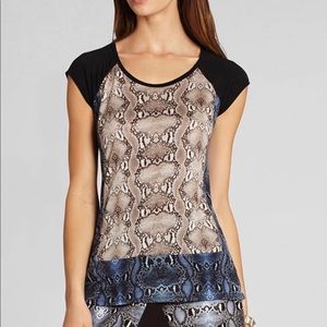 Bcbg Keely snake print tee